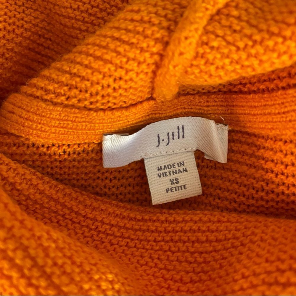 J.Jill Orange Cowlneck Sweater - Picture 3 of 6